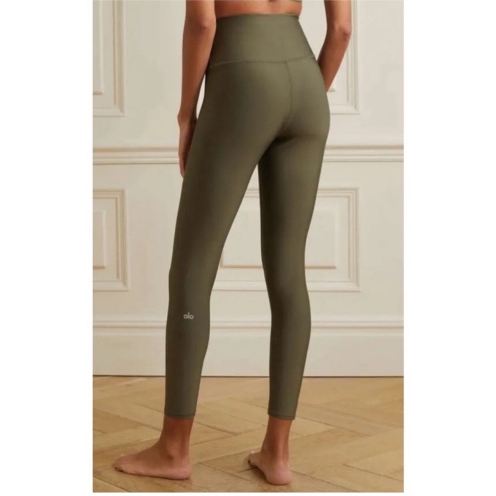 Alo Olive Green High-Waisted Leggings